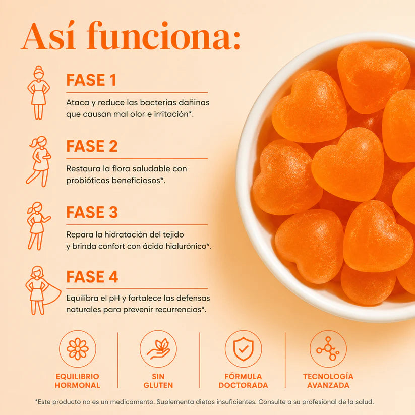 Probiotico Vaginal - Chau olor íntimo (Equilibra tu pH en 14 días)