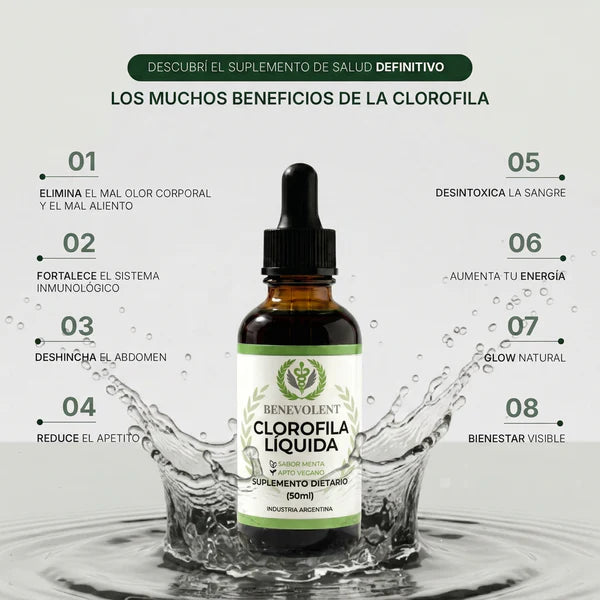 Clorofila Benevolent | Olvidate de la hinchazón en días