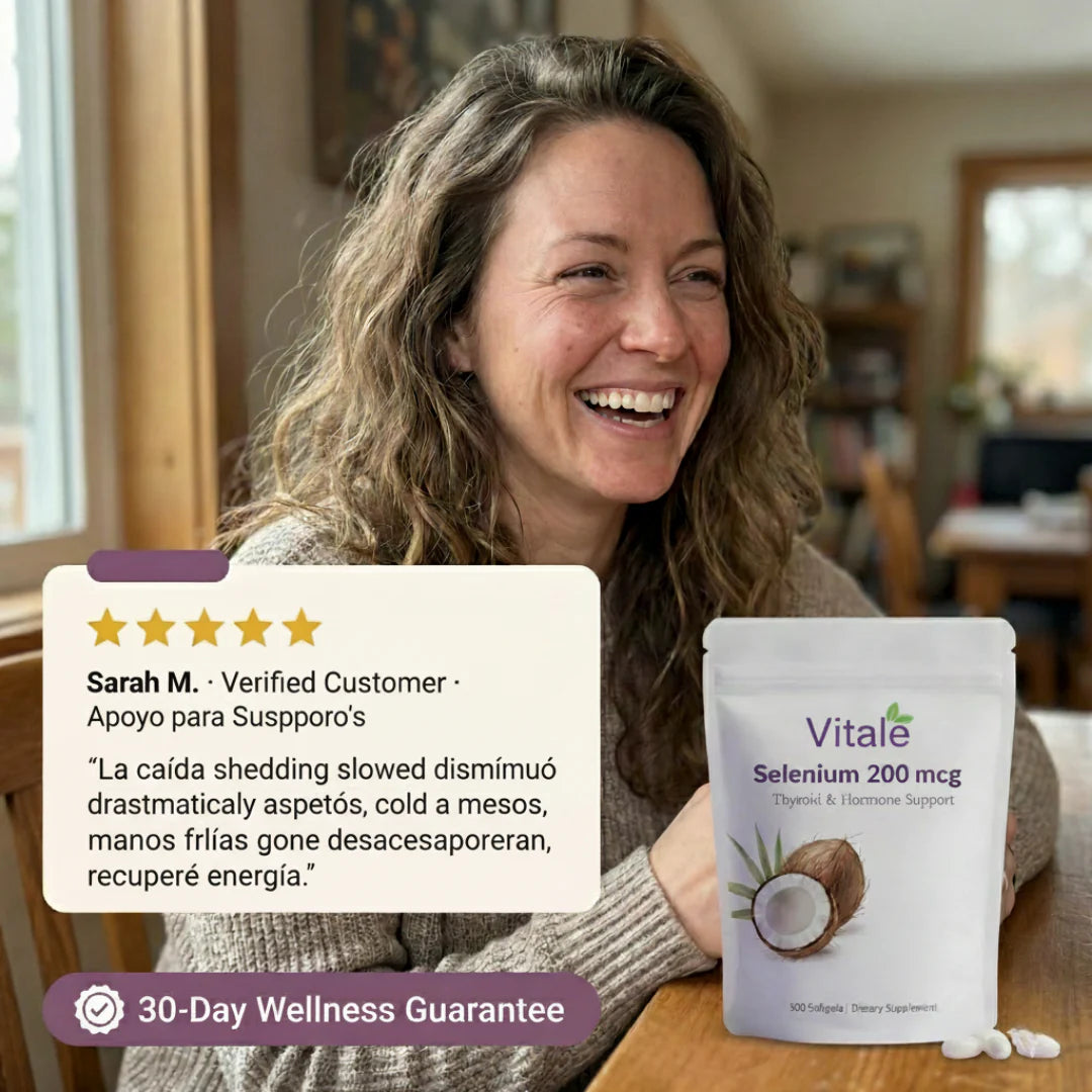 Vitale Selenio 200 mcg — Apoyo para la tiroides y las hormonas