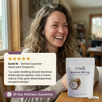 Vitale Selenio 200 mcg — Apoyo para la tiroides y las hormonas