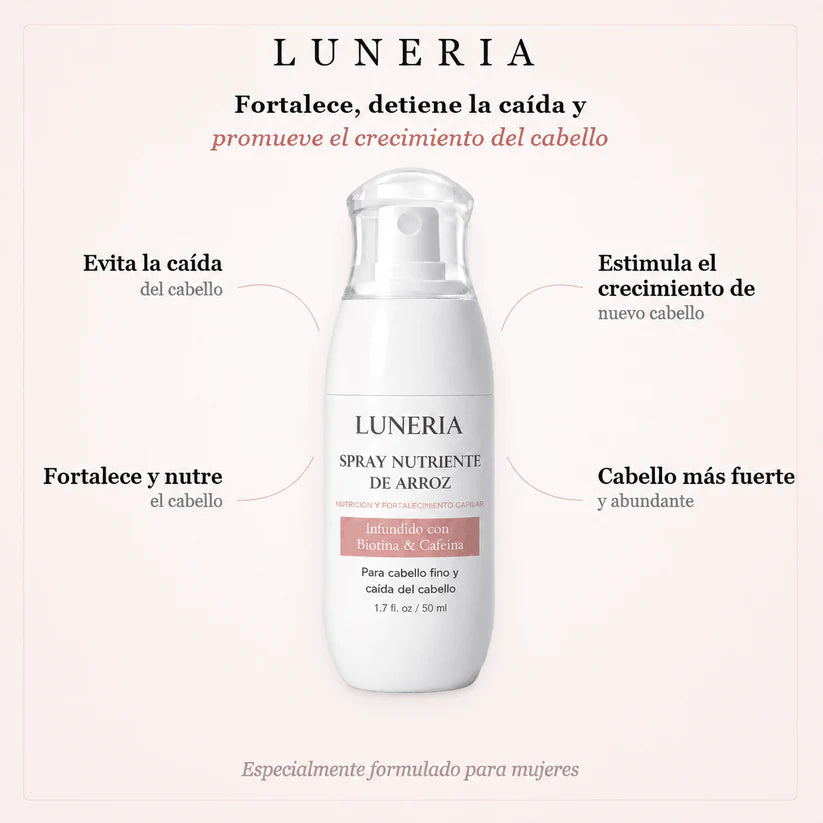 Luneria - Detiene la Caída del Pelo y Estimula el Crecimiento de Raíz