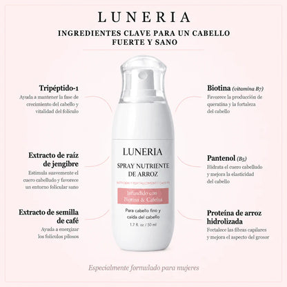 Luneria - Detiene la Caída del Pelo y Estimula el Crecimiento de Raíz