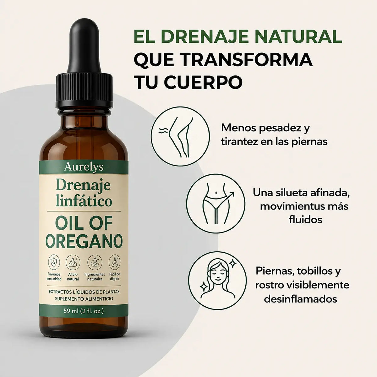 OIL OF OREGANO™ Drenaje Linfatico | Piernas Ligeras en 7 Días — sin dietas, sin masajes, sin esfuerzo