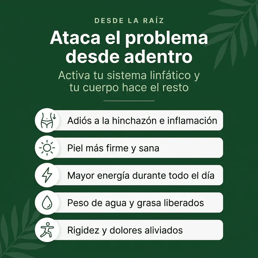 PurezaDrops™ | Drena Naturalmente la Hinchazón del Rostro, Abdomen y Piernas